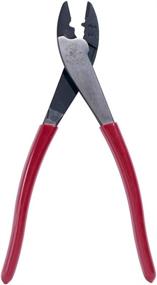img 1 attached to 🔧 Klein Tools 1005 Cutting/Crimping Tool: Terminal Crimper for 10-22 AWG Insulated and Non-Insulated Terminals, Red