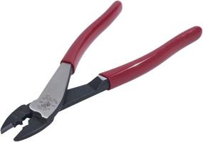 img 4 attached to 🔧 Klein Tools 1005 Cutting/Crimping Tool: Terminal Crimper for 10-22 AWG Insulated and Non-Insulated Terminals, Red