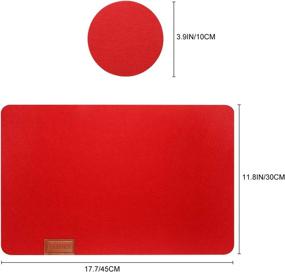 img 2 attached to 🍽️ KADI Ressietant Placemats: Waterproof and Stylish Table Protection