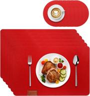 🍽️ kadi ressietant placemats: waterproof and stylish table protection logo