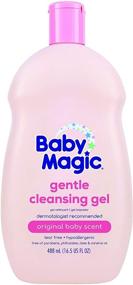 img 3 attached to 👶 Мягкий очищающий гель Baby Magic - 16,5 унций (упаковка из 6 штук) с маслом камелии и корнем маршмеллоу - формула без слез, без парабенов, фталатов, сульфатов и красителей.