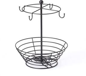 img 3 attached to ☕️ Nifty Solutions 8830 Storage Basket Coffee Cup Carousel: Organize and Display Your Cups with Style!