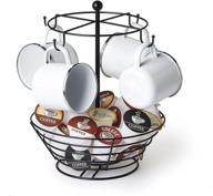 ☕️ nifty solutions 8830 storage basket coffee cup carousel: organize and display your cups with style! логотип