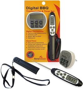 img 4 attached to 🌡️ Digital Food Thermometer with Kitchen Timer, Stopwatch, and Clock by Boone Hearth