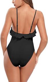 img 3 attached to 🍉 SHEKINI Watermelon Swimsuit: Backless Styling for Women's Clothing and Swimwear