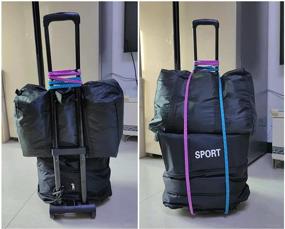 img 1 attached to 🧳 Compact and Portable Folding Luggage: Lightweight Collapsible Trolley