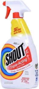 img 2 attached to 👕 Shout Triple-Acting Laundry Stain Remover Spray Bottle - 30 fl oz Value Pack, Ideal for Everyday Stains