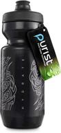 specialized bikes - black purist 22 oz bike water bottle with watergate cap - peakline sports logo