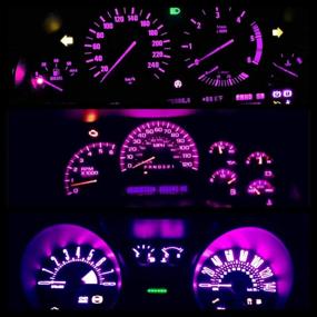 img 3 attached to 🌸 WLJH сверхяркий LED-лампа T5 74 73 79 85 86 с разъемами PC74 Twist - розовое подсветочное освещение для автомобильной панели и приборной панели - набор из 6 штук