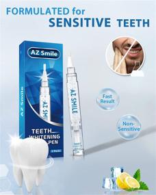 img 1 attached to 🦷 AZ Smile Teeth Whitening Pen (3 Pens): 30+ Treatments, No Sensitivity Gel, Travel-Friendly Whitener, Removes Stains from Drinks, Smoking, Coffee, Wine