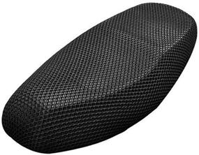img 4 attached to Enhance Your Ride with AUTUT's XX-Large Black Motorcycle Seat Cover - Anti-Slip Cushion with 3D Spacer Mesh Fabric
