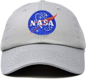 img 4 attached to 🚀 DALIX NASA Hat Baseball Cap: Washed Cotton with Embroidered Logo - Pigment Dyed