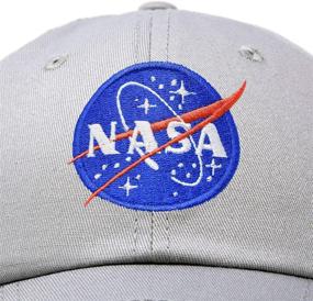 img 3 attached to 🚀 DALIX NASA Hat Baseball Cap: Washed Cotton with Embroidered Logo - Pigment Dyed