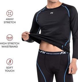img 2 attached to FITEXTREME MAXHEAT Fleece Thermal Underwear Sports & Fitness in Australian Rules Football
