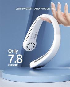 img 1 attached to Hands-Free Rechargeable Portable Bladeless Neck Fan: Stay Cool Anywhere!