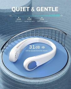 img 3 attached to Hands-Free Rechargeable Portable Bladeless Neck Fan: Stay Cool Anywhere!