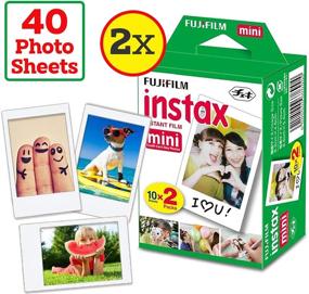 img 3 attached to 📸 Polaroid Film Instax mini Instant Film - 2 Pack (2 x 20), Includes 40 Photo Sheets, 60 Colorful Mini Photo Stickers - Compatible with Fuji Instax Mini Film 11, 9 and 8 Camera, Fuji SP-1, SP-2, Mini Polaroid Film