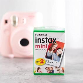 img 2 attached to Пленка Polaroid Instax mini мгновенного действия - 2 упаковки (2 x 20), включает 40 фотолистов, 60 красочных мини-наклеек для фотографий - совместима с камерами Fuji Instax Mini 11, 9 и 8, Fuji SP-1, SP-2, Mini Polaroid Film.