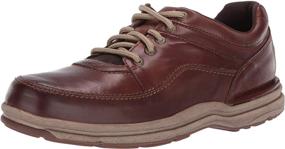 img 4 attached to Rockport World Classic Tumbled Leather Men's Shoes