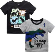 dress your toddler in style with 🦕 mssmart summer dinosaur boys' tops, tees & shirts! logo