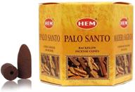 🌿 hem palo santo backflow incense cones - exquisite handcrafted in india логотип