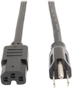 img 1 attached to 💡 Tripp Lite 14AWG Heavy Duty Power Cord, 15A, 8-ft, NEMA 5-15P to IEC-320-C15