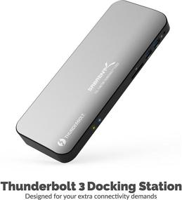 img 3 attached to 💻 Thunderbolt 3 док-станция Sabrent – зарядка мощностью 60 Вт, совместимость с Windows/MacOS – двойной 4K-дисплей (DS-TH3C)