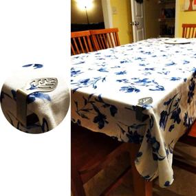 img 1 attached to 💪 Durable Honbay Stainless Tablecloth Holder for Securing Thick Tablecloths