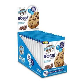 img 3 attached to 🍪 Lenny & Larry's The BOSS Cookie: Chocolate Chunk, 2 oz, 18g Dairy & Plant Protein, 1g Sugar, 6g Fiber, 1g Net Carbs - 12 Count