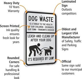 img 1 attached to 🔒 Enhancing Safety Measures: Waste Threat Leash SmartSign Aluminum for Optimal Security