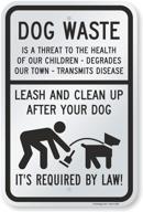 🔒 enhancing safety measures: waste threat leash smartsign aluminum for optimal security logo