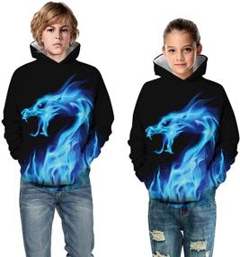 img 1 attached to 👕 Fashionable PNKJ Novelty Pullover Hoodies Sweatshirts for Boys