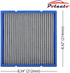 img 3 attached to POTAUTO CF10132 Re Washable Filter Airflow