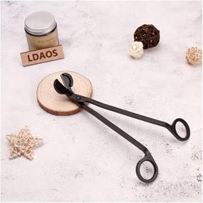 img 2 attached to 🕯️ LDAOS Candle Wick Trimmer and Cutter for Efficient Wick Maintenance (Matte Black)