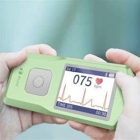 img 2 attached to 💓 EMAY Wireless EKG Monitor: Track ECG & Heart Rate On-the-Go, for iOS & Android