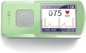 img 4 attached to 💓 EMAY Wireless EKG Monitor: Track ECG & Heart Rate On-the-Go, for iOS & Android