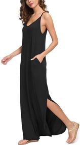 img 3 attached to GRECERELLE Womens Summer Dresses Black S