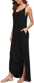 img 1 attached to GRECERELLE Womens Summer Dresses Black S