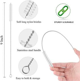 img 2 attached to 🥤 Gallon Water Bottle Straws: Replacement Straw for 32 oz/64 oz with Spout Lid - Find the Perfect Fit!