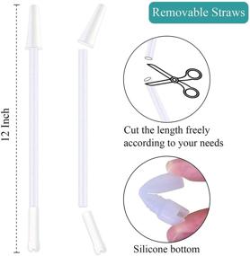 img 3 attached to 🥤 Gallon Water Bottle Straws: Replacement Straw for 32 oz/64 oz with Spout Lid - Find the Perfect Fit!