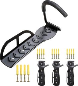 img 4 attached to 🚲 Space-Saving Vertical Bike Rack Set of 4 - Wall Mount Bicycle Hanger for Garages, Apartments, Condos, and Retailers