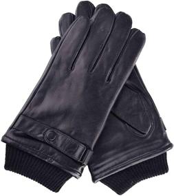 img 3 attached to 🧤 YISEVEN Lambskin Leather Motorcycle Men's Accessories with Touchscreen Capability