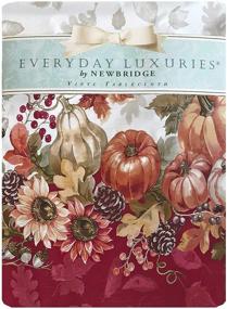 img 3 attached to 🍽️ Enhance Your Dining Experience with Newbridge Bountiful Harvest Country Tablecloth