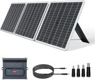 🌞 gofort 60w 18v portable solar panel: foldable charger with usb, 18v dc & qc 3.0 output - ideal for outdoor rv van camping, solar generators, phones, laptops & tablets logo