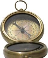 collectiblesbuy nautical vintage antique-finish compass, 2.2 inches, polished brass compass логотип