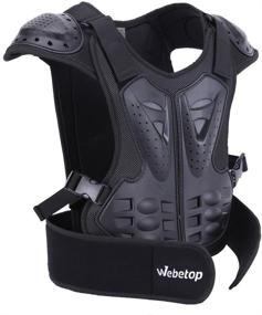 img 4 attached to 🏍️ Webetop Kids Dirt Bike Chest and Spine Protector Vest for Dirtbike L - Ultimate Protection for Young Riders