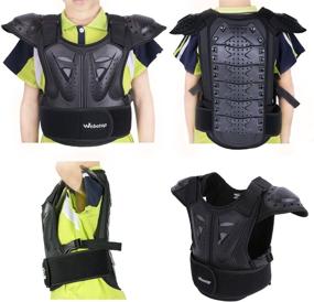 img 2 attached to 🏍️ Webetop Kids Dirt Bike Chest and Spine Protector Vest for Dirtbike L - Ultimate Protection for Young Riders