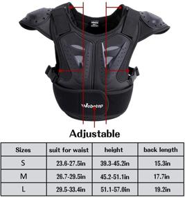 img 3 attached to 🏍️ Webetop Kids Dirt Bike Chest and Spine Protector Vest for Dirtbike L - Ultimate Protection for Young Riders