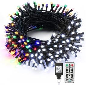 img 4 attached to 🌟 Enhance Your Holiday Ambience with 82ft PhilzOps Color Changing Christmas Lights! 200 LED Cool White & Multicolor Lights in 11 Modes - Dimmable, Connectable and Remote Controlled for Indoor and Outdoor Home Decor, Patio Parties