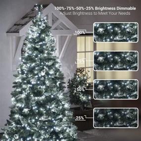 img 2 attached to 🌟 Enhance Your Holiday Ambience with 82ft PhilzOps Color Changing Christmas Lights! 200 LED Cool White & Multicolor Lights in 11 Modes - Dimmable, Connectable and Remote Controlled for Indoor and Outdoor Home Decor, Patio Parties